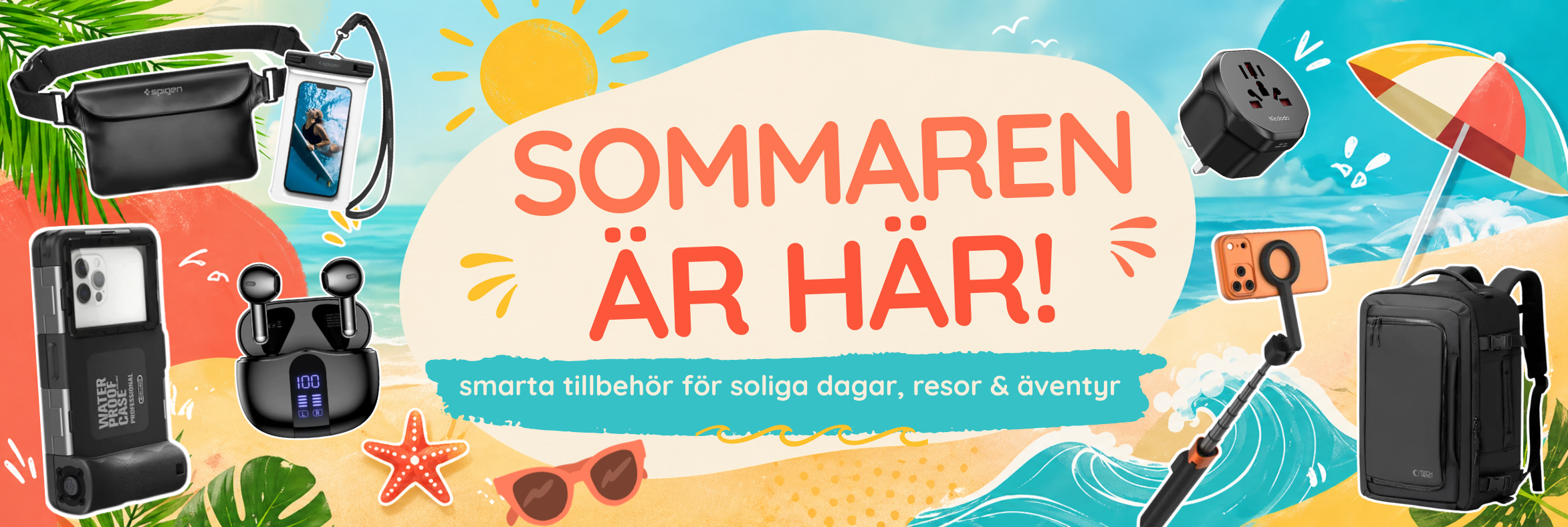 Smarta prylar för sommaren hos Teknikhallen