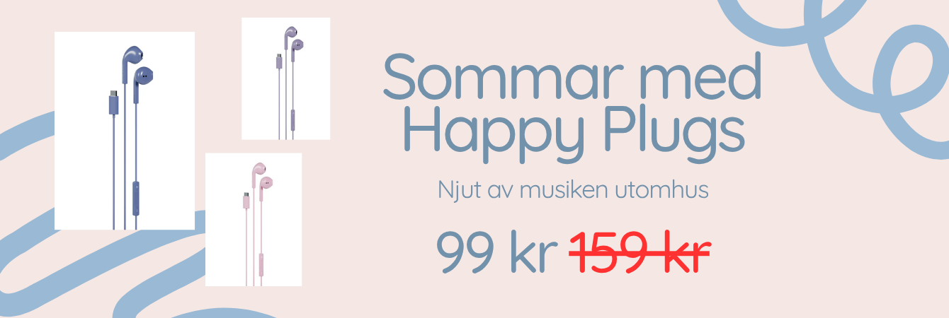 Happy Plugs med USB-C kampanj 99 kr